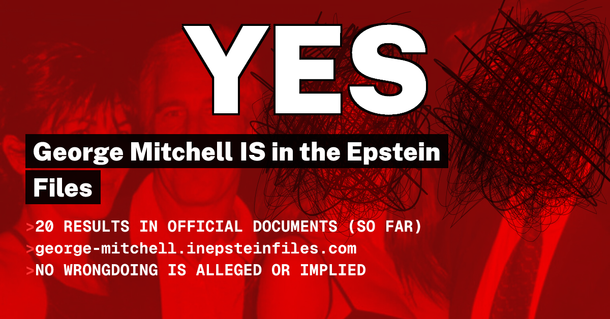 George Mitchell | Epstein Files Search