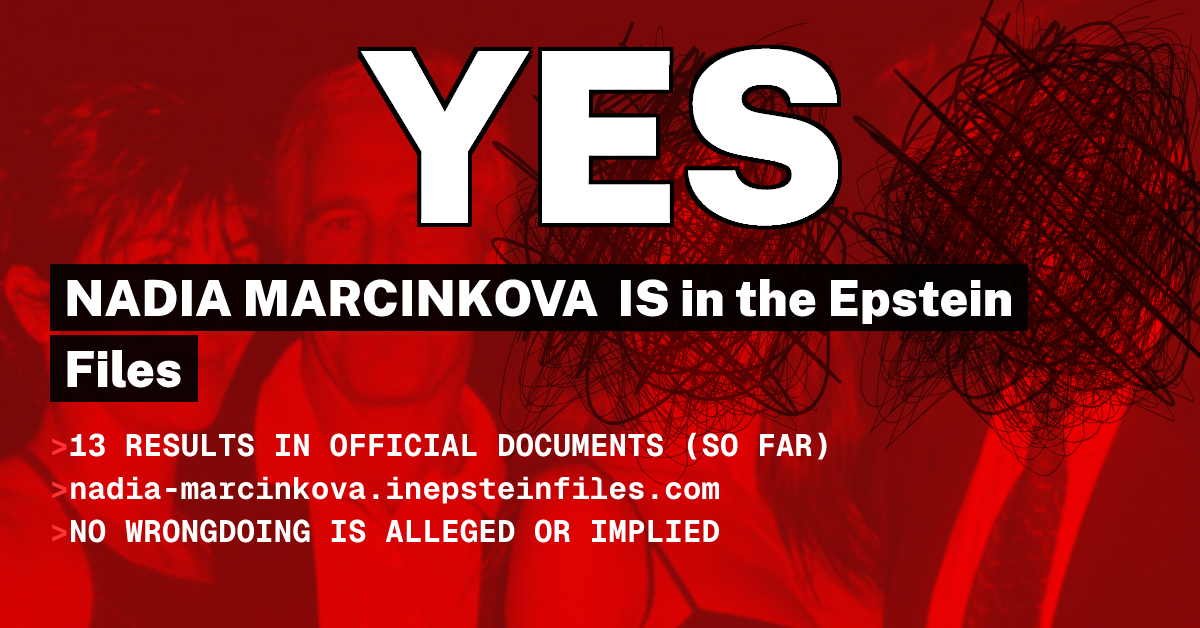 NADIA MARCINKOVA | Epstein Files Search